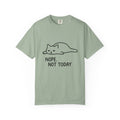 Funny Cat T-Shirt with "Nope. Not Today" Slogan