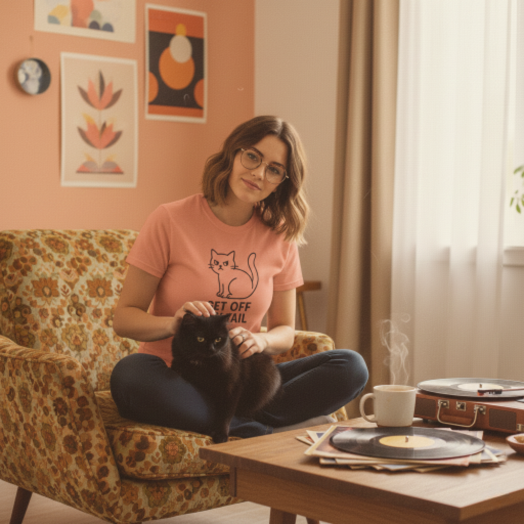 Funny Cat Graphic T-Shirt
