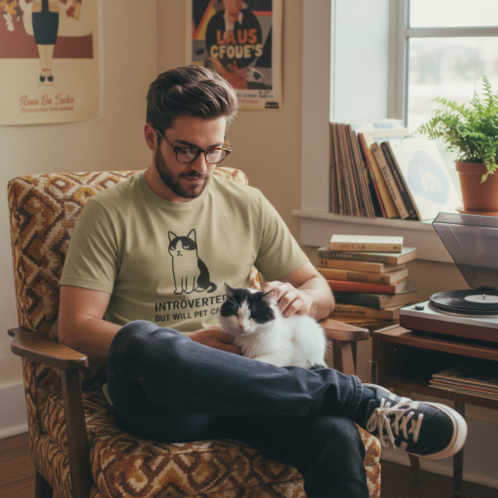 Introverted Cat Lover T-Shirt